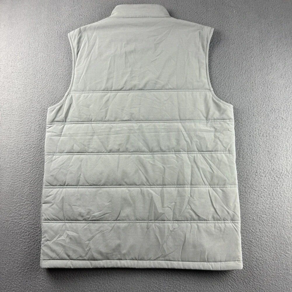 Travis Mathew Vest Men's L Gray Cold Bay Quiet Shade Puffer Golf TM1MW463 NEW